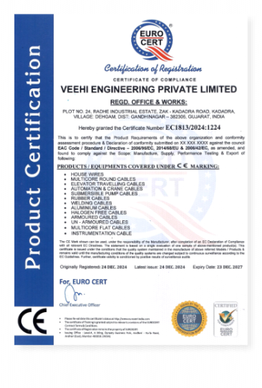 Vita Cable certificate 2